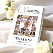 Herdenkingsprogramma Bi-Fold Rouwprogramma Foto Flyer