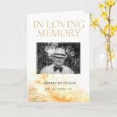 Herdenkingsprogramma Funeral Service Programma Sja (Gele Bloem)