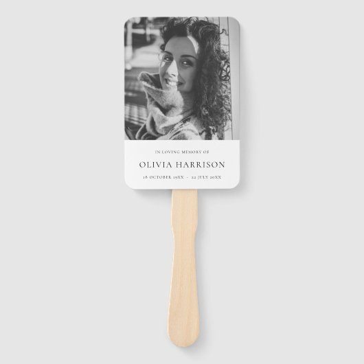 Herdenkingsprogramma Handventilator | Foto Orde va Handwaaier (Voorkant)