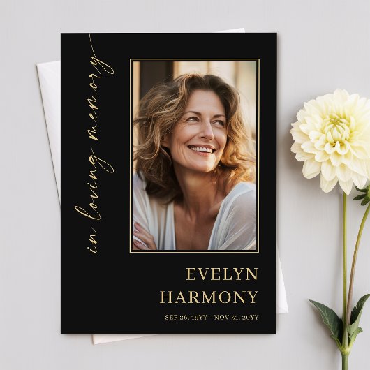 Herdenkingsprogramma met foto kaart
