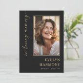 Herdenkingsprogramma met foto kaart (Staand voorkant)