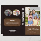 Herdenkingsprogramma Sjabloon (Voorkant / Achterkant)