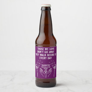 Herdenkingsreceptie Bier Etiket