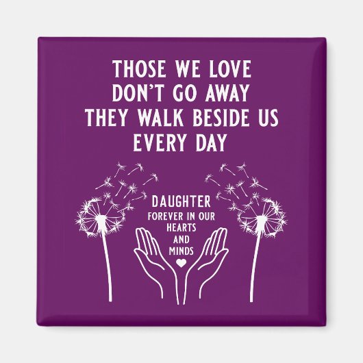 Herdenkingsreceptie Magneet (Voorkant)