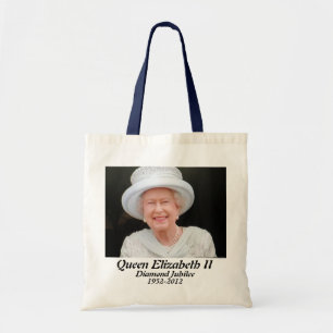 Herdenkingstas van koningin Elizabeth diamant Tote Bag