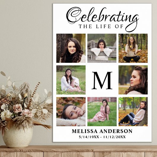 Herdenkingsviering Levensviering Herinneringscolla Poster