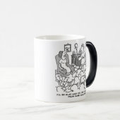 Herder die vanuit huis met schapen werkt. grappig magische mok (Voorkant rechts)