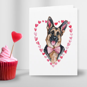 Herder Moeder Valentijnsdag Hond Liefde Hart Feestdagen Kaart