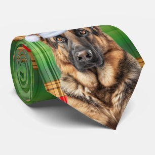Herder Rood en Groen Geruit Kerstmis Stropdas