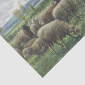 Herderin en Schaap door Julien Dupre Tissuepapier (Detail)