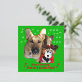 Herdershond & Rendier Speelgoed Kaart (Staand voorkant)