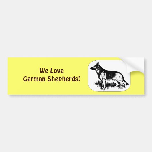 Herdersprofiel Bumpersticker (Voorkant)