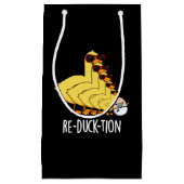 Herductie Funny Animal Duck Pun Dark BG Klein Cadeauzakje (Voorkant)