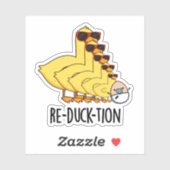Herductie Funny Animal Duck Pun Sticker (Vel)