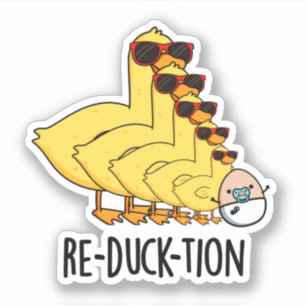 Herductie Funny Animal Duck Pun Sticker