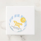 Here Comes the Son Baby Shower Bedankjes Labels (In situ)