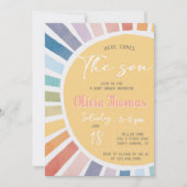 Here Comes The Son Baby Shower Invitation (Devant)