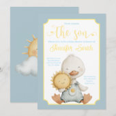 Here Comes the Son Baby Shower Invitation (Devant / Derrière)