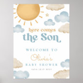 Here Comes The Son Baby Shower Poster (Devant)