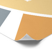 Here Comes The Son Baby shower welkomstbord Poster (Hoek)