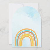 Here Comes The Son, Retro Sunshine Orange Blue  Kaart (Achterkant)