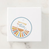 Here Comes The Son - Round Favoriet Bedankjes Labels (In situ)