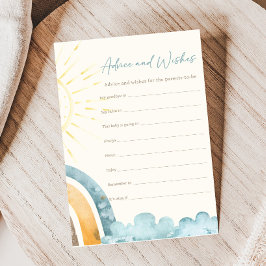 Here Comes The Son Shower Advice and Wishes Game