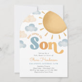Here Comes the Son Sunshine Baby Shower Invitation (Devant)