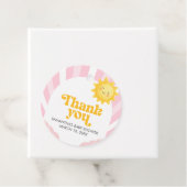 Here Comes the Sun Baby Shower Bedankjes Labels (In situ)