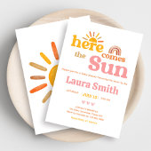 Here comes the Sun  Baby Shower Kaart