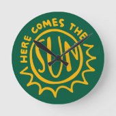 Here comes the sun ronde klok (Voorkant)