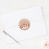 Here comes the sun ronde sticker (Envelop)