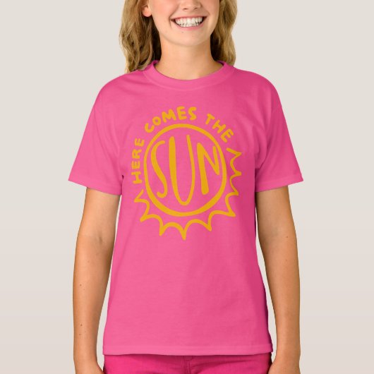 Here comes the sun t-shirt (Voorkant)