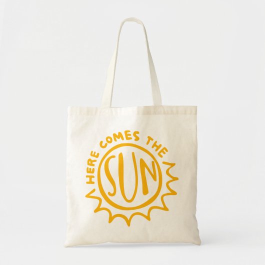 Here comes the sun tote bag (Voorkant)