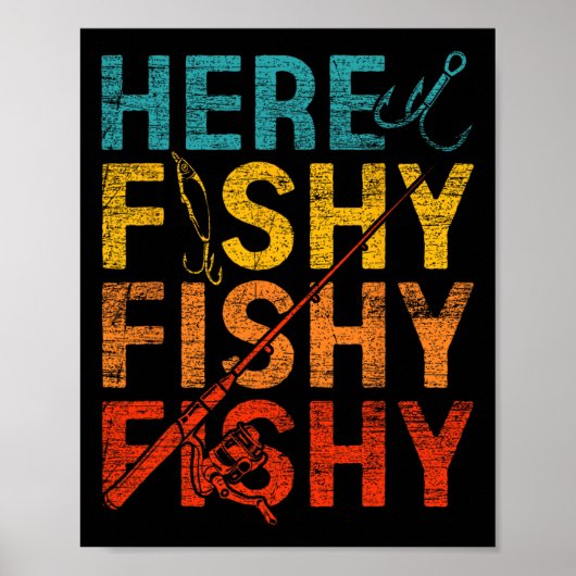 Here Fishy Fishy Fishy Poster (Voorkant)