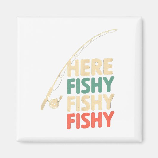Here-fishy Funny Gevist Ontwerp B Vis _1 Magneet (Voorkant)