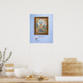 Here for You – Framed Floral Robot Poster (Keuken)