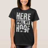 Here Pull My Hoof Cow Farting T-shirt (Voorkant)