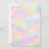 Here’s the Scoop Pastel Rainbow Glitter Birthday Kaart (Achterkant)