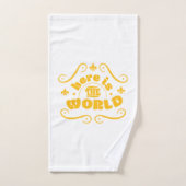 Here the world bad handdoek (Handdoek)