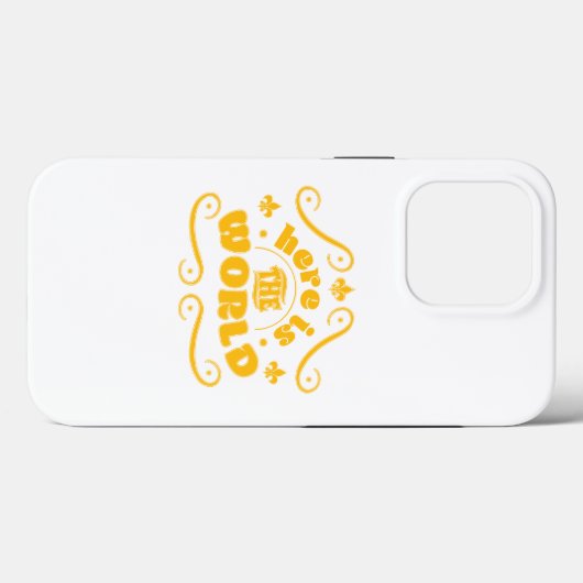 Here the world Case-Mate iPhone case (Achterkant (horizontaal))