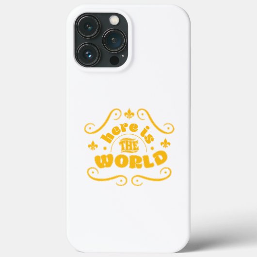 Here the world Case-Mate iPhone case (Achterkant)