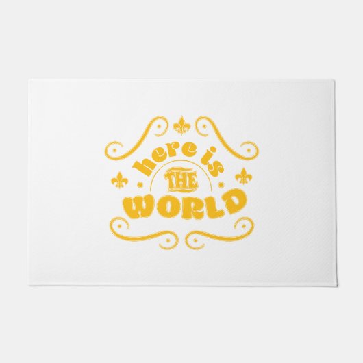 Here the world deurmat (Voorkant)
