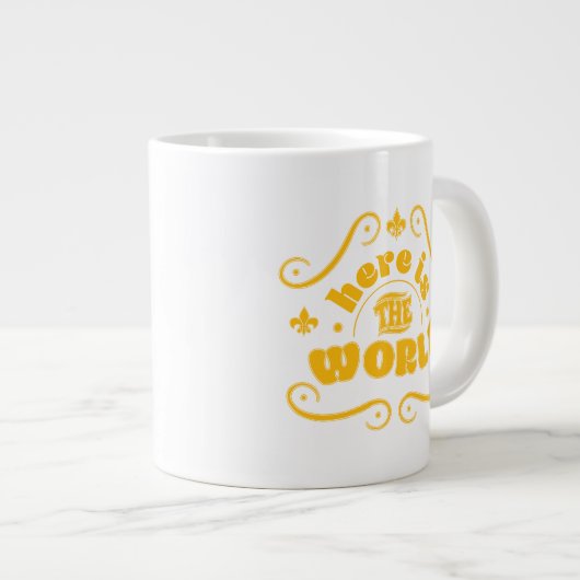 Here the world extra grote beker (Voorkant rechts)