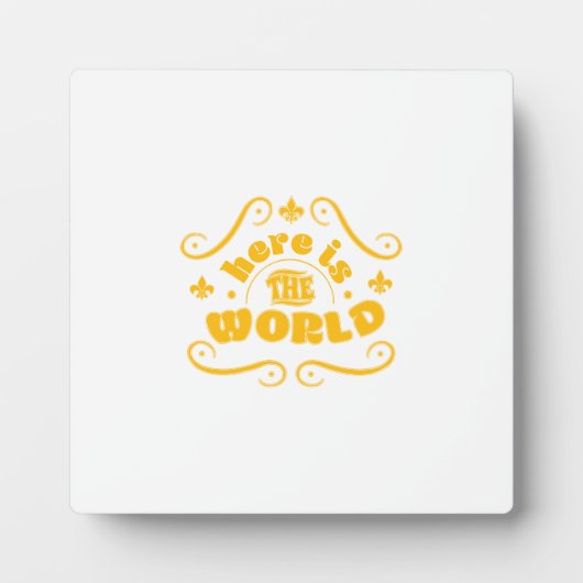 Here the world fotoplaat (Voorkant)