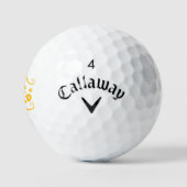 Here the world golfballen (Logo)