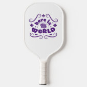 Here the world pickleball paddle (Achterkant)