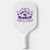 Here the world pickleball paddle (Voorkant)