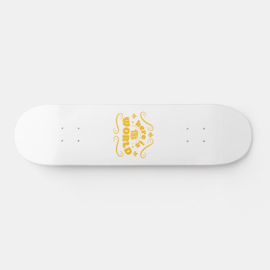 Here the world skateboard (Horizontaal)
