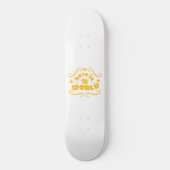 Here the world skateboard (Voorkant)